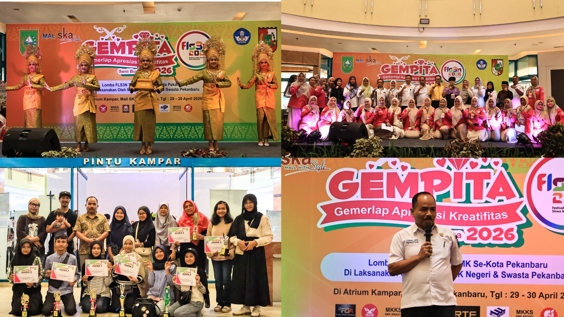 SMK Negeri 4 Pekanbaru Mengukir Prestasi di Ajang Seni dan Sastra